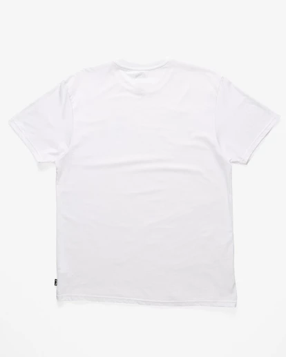 BILLABONG Crayon Outline Short Sleeve T-Shirt WHITE 7 BILLABONG Crayon Outline Short Sleeve T-Shirt WHITE - Image 7
