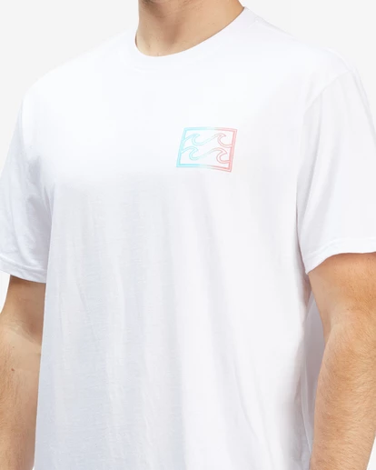 BILLABONG Crayon Outline Short Sleeve T-Shirt WHITE 5 BILLABONG Crayon Outline Short Sleeve T-Shirt WHITE - Image 5