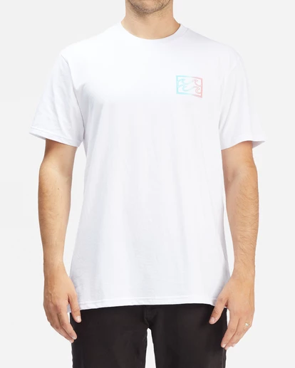 BILLABONG Crayon Outline Short Sleeve T-Shirt WHITE 2 BILLABONG Crayon Outline Short Sleeve T-Shirt WHITE - Image 2