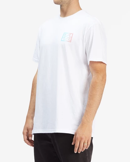 BILLABONG Crayon Outline Short Sleeve T-Shirt WHITE 3 BILLABONG Crayon Outline Short Sleeve T-Shirt WHITE - Image 3