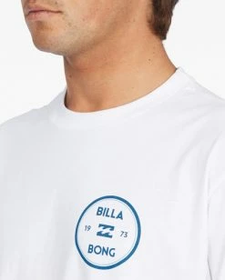 BILLABONG Roller Short Sleeve T-Shirt WHITE -Mens Accessories Sales 2022 abyzt01166 billabongw wht dtl1 1