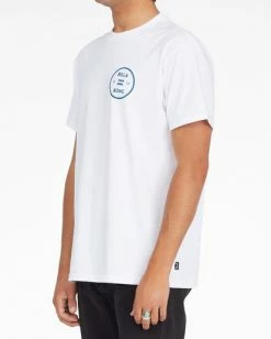 BILLABONG Roller Short Sleeve T-Shirt WHITE -Mens Accessories Sales 2022 abyzt01166 billabongw wht sd1 1