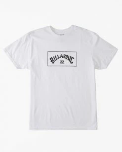 BILLABONG Arch Wave Short Sleeve T-Shirt WHITE -Mens Accessories Sales 2022 abyzt01167 billabongf wht frt1 1