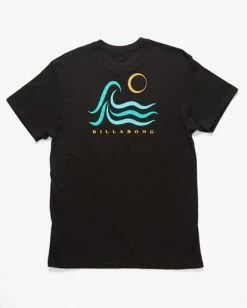 BILLABONG Tropic Wave Short Sleeve T-Shirt BLACK -Mens Accessories Sales 2022 abyzt01169 billabongf blk bck1 1