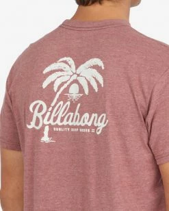 BILLABONG Palm Goods Short Sleeve T-Shirt PORT HEATHER 10 BILLABONG Palm Goods Short Sleeve T-Shirt PORT HEATHER -Mens Accessories Sales 2022 abyzt01173 billabongw pte dtl1 1