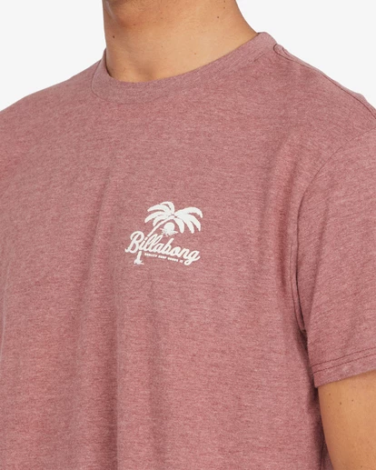 BILLABONG Palm Goods Short Sleeve T-Shirt PORT HEATHER 5 BILLABONG Palm Goods Short Sleeve T-Shirt PORT HEATHER - Image 5