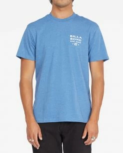 BILLABONG 73 Surf Short Sleeve T-Shirt ROYAL HEATHER