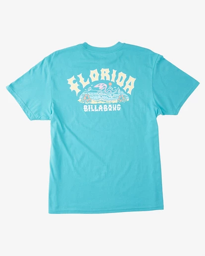BILLABONG Arch Florida Short Sleeve T-Shirt DARK MINT 2 BILLABONG Arch Florida Short Sleeve T-Shirt DARK MINT - Image 2
