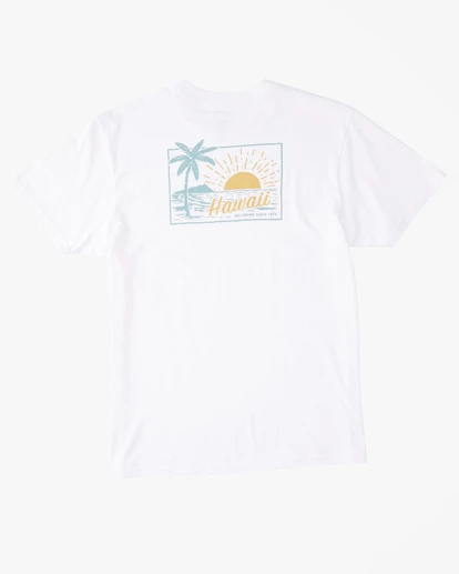 BILLABONG Breeze Hawaii Short Sleeve T-Shirt WHITE 2 BILLABONG Breeze Hawaii Short Sleeve T-Shirt WHITE - Image 2