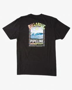 BILLABONG Pipeline Poster Short Sleeve T-Shirt COASTAL BLUE -Mens Accessories Sales 2022 abyzt01202 billabongf blk bck1 1