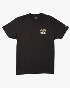 BILLABONG Pipeline Poster Short Sleeve T-Shirt COASTAL BLUE -Mens Accessories Sales 2022 abyzt01202 billabongv blk frt1 1