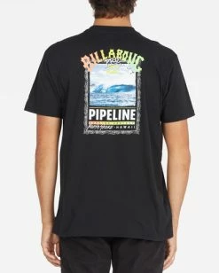 BILLABONG Pipeline Poster Short Sleeve T-Shirt COASTAL BLUE -Mens Accessories Sales 2022 abyzt01202 billabongw blk frt1 5