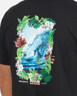 BILLABONG Pipeline Tube Short Sleeve T-Shirt NAVY -Mens Accessories Sales 2022 abyzt01203 billabongw blk dtl1 2