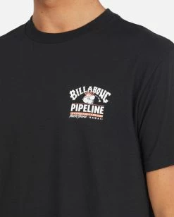 BILLABONG Pipeline Tube Short Sleeve T-Shirt NAVY -Mens Accessories Sales 2022 abyzt01203 billabongw blk dtl2 2