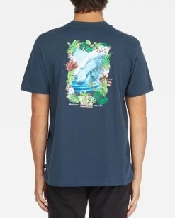 BILLABONG Pipeline Tube Short Sleeve T-Shirt NAVY -Mens Accessories Sales 2022 abyzt01203 billabongw nvy frt1 4