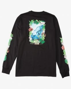 BILLABONG Pipeline Tube Long Sleeve T-Shirt NAVY -Mens Accessories Sales 2022 abyzt01205 billabongf blk bck1 2