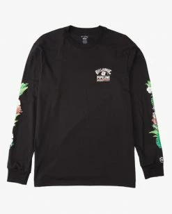 BILLABONG Pipeline Tube Long Sleeve T-Shirt NAVY -Mens Accessories Sales 2022 abyzt01205 billabongv blk frt1 2