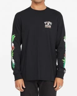 BILLABONG Pipeline Tube Long Sleeve T-Shirt NAVY -Mens Accessories Sales 2022 abyzt01205 billabongw blk bck1 2