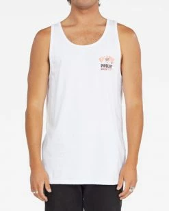 BILLABONG Pipeline Tank Top WHITE -Mens Accessories Sales 2022 abyzt01206 billabongw wht bck1 2