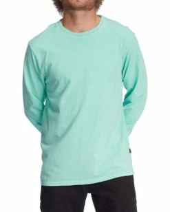 BILLABONG Essential Wave Washed Long Sleeve T-Shirt COASTAL BLUE -Mens Accessories Sales 2022 abyzt01222 billabongw mnt frt1 4
