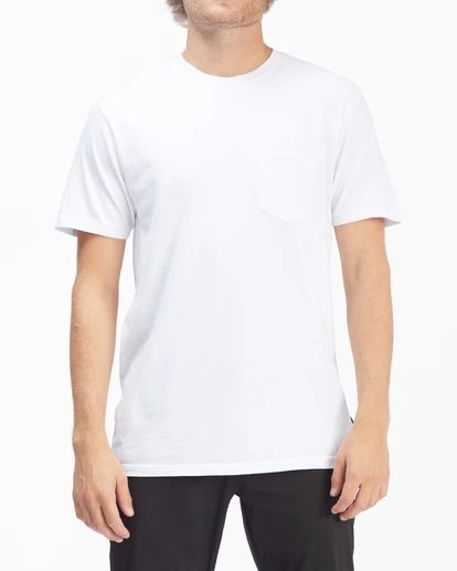 BILLABONG Essential Pocket T-Shirt WHITE 2 BILLABONG Essential Pocket T-Shirt WHITE - Image 2