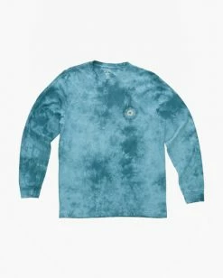BILLABONG Worshipper Tie-Dye Long Sleeve T-Shirt MARINE -Mens Accessories Sales 2022 abyzt01243 billabongf mre frt1 2