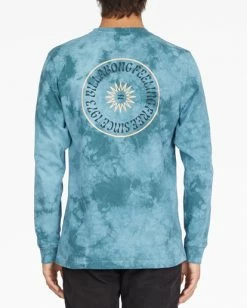 BILLABONG Worshipper Tie-Dye Long Sleeve T-Shirt MARINE -Mens Accessories Sales 2022 abyzt01243 billabongw mre bck1 2