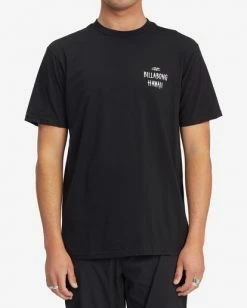 BILLABONG Kamea Hidden Wave Short Sleeve T-Shirt BLACK -Mens Accessories Sales 2022 abyzt01248 billabongf blk bck1 2