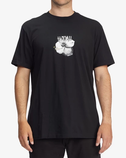 BILLABONG Kamea Hawaii Short Sleeve T-Shirt BLACK 1 BILLABONG Kamea Hawaii Short Sleeve T-Shirt BLACK