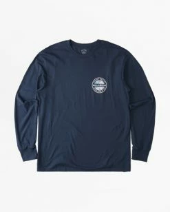 BILLABONG Rotor Long Sleeve T-Shirt NAVY -Mens Accessories Sales 2022 abyzt01334 billabongf nvy frt1 2
