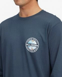 BILLABONG Rotor Long Sleeve T-Shirt NAVY -Mens Accessories Sales 2022 abyzt01334 billabongw nvy dtl1 2