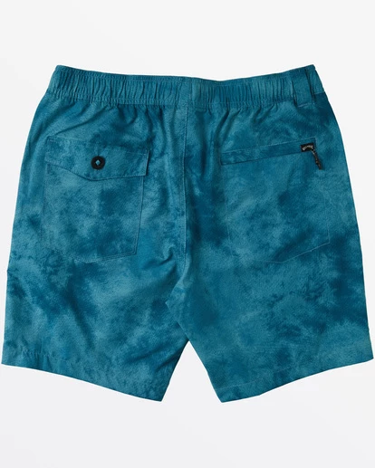 BILLABONG A/Div Surftrek Perf Elastic Short 18" DARK TEAL TIE DYE 4 BILLABONG A/Div Surftrek Perf Elastic Short 18" DARK TEAL TIE DYE - Image 4