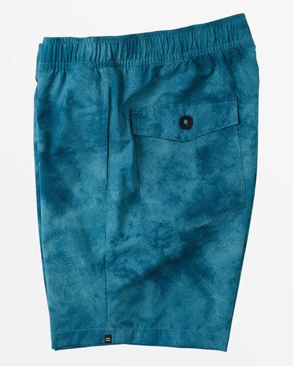 BILLABONG A/Div Surftrek Perf Elastic Short 18" DARK TEAL TIE DYE 5 BILLABONG A/Div Surftrek Perf Elastic Short 18" DARK TEAL TIE DYE - Image 5