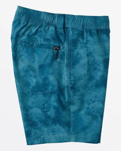 BILLABONG A/Div Surftrek Perf Elastic Short 18" DARK TEAL TIE DYE 6 BILLABONG A/Div Surftrek Perf Elastic Short 18" DARK TEAL TIE DYE - Image 6
