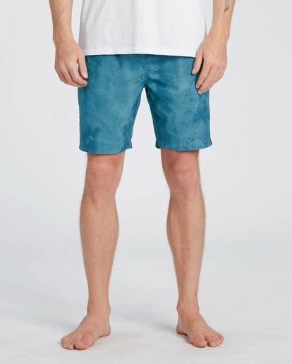 BILLABONG A/Div Surftrek Perf Elastic Short 18" DARK TEAL TIE DYE 7 BILLABONG A/Div Surftrek Perf Elastic Short 18" DARK TEAL TIE DYE - Image 7