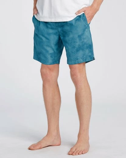 BILLABONG A/Div Surftrek Perf Elastic Short 18" DARK TEAL TIE DYE 9 BILLABONG A/Div Surftrek Perf Elastic Short 18" DARK TEAL TIE DYE - Image 9