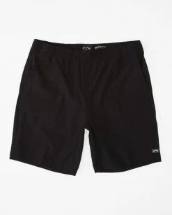 BILLABONG Transport Elastic Shorts 18" MILITARY -Mens Accessories Sales 2022 m2512bte billabongf blk frt1 1