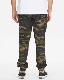 BILLABONG A/Div Transport Elastic Waist Pants CAMO -Mens Accessories Sales 2022 m3153btp billabongw cmm bck1 1