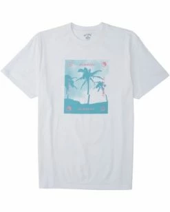 BILLABONG Cut Palm T-Shirt WHITE 8 BILLABONG Cut Palm T-Shirt WHITE -Mens Accessories Sales 2022 m4043bcp billabongf wht frt1 1
