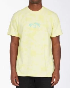 BILLABONG Arch Wave Tie Dye T-Shirt BEESWAX