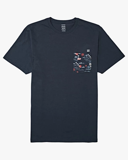 BILLABONG Team Pocket Short Sleeve T-Shirt NAVY 8 BILLABONG Team Pocket Short Sleeve T-Shirt NAVY - Image 8