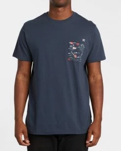 BILLABONG Team Pocket Short Sleeve T-Shirt NAVY