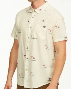 BILLABONG Sundays July Short Sleeve Shirt NAVY -Mens Accessories Sales 2022 m5152bsj billabongw ofw dtl1 1