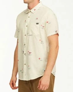 BILLABONG Sundays July Short Sleeve Shirt NAVY -Mens Accessories Sales 2022 m5152bsj billabongw ofw sd1 1