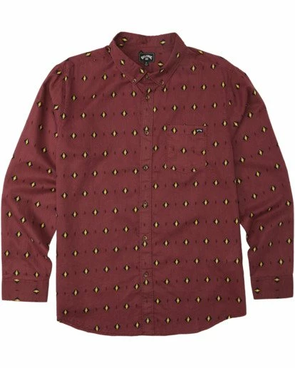 BILLABONG Sundays Mini Long Sleeve Shirt OXBLOOD 6 BILLABONG Sundays Mini Long Sleeve Shirt OXBLOOD - Image 6