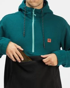 BILLABONG A/Div Boundary Pullover Hoodie DARK SEAGREEN -Mens Accessories Sales 2022 m6403bbo billabongw dsg dtl2 2