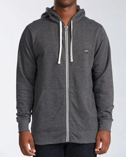 BILLABONG All Day Zip Hoodie BLACK 1 BILLABONG All Day Zip Hoodie BLACK