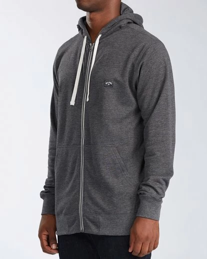 BILLABONG All Day Zip Hoodie BLACK 3 BILLABONG All Day Zip Hoodie BLACK - Image 3