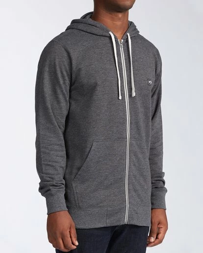 BILLABONG All Day Zip Hoodie BLACK 4 BILLABONG All Day Zip Hoodie BLACK - Image 4