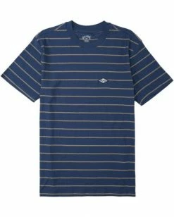 BILLABONG Die Cut Stripe Short Sleeve Crew T-Shirt DENIM BLUE 8 BILLABONG Die Cut Stripe Short Sleeve Crew T-Shirt DENIM BLUE -Mens Accessories Sales 2022 m9041bdi billabongf dnb frt1 1
